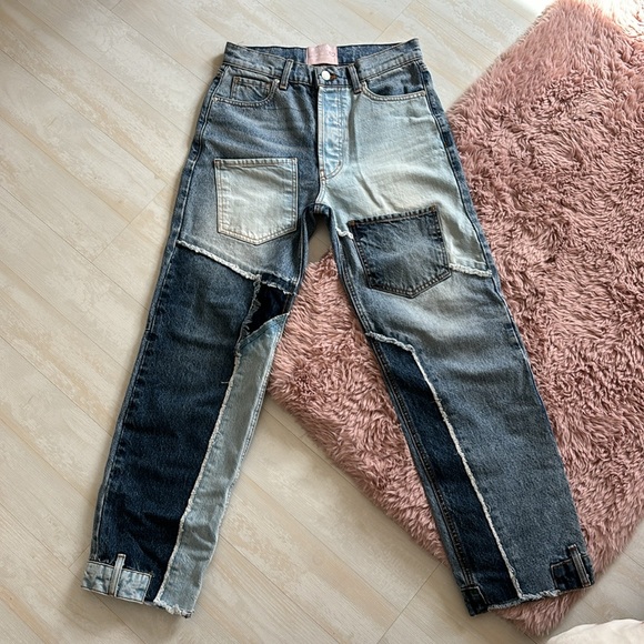 Revice High Rise Patchwork Jeans - Picture 3 of 4